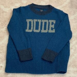 Baby Gap Toddler Navy “Dude” Sweater Size 2 years